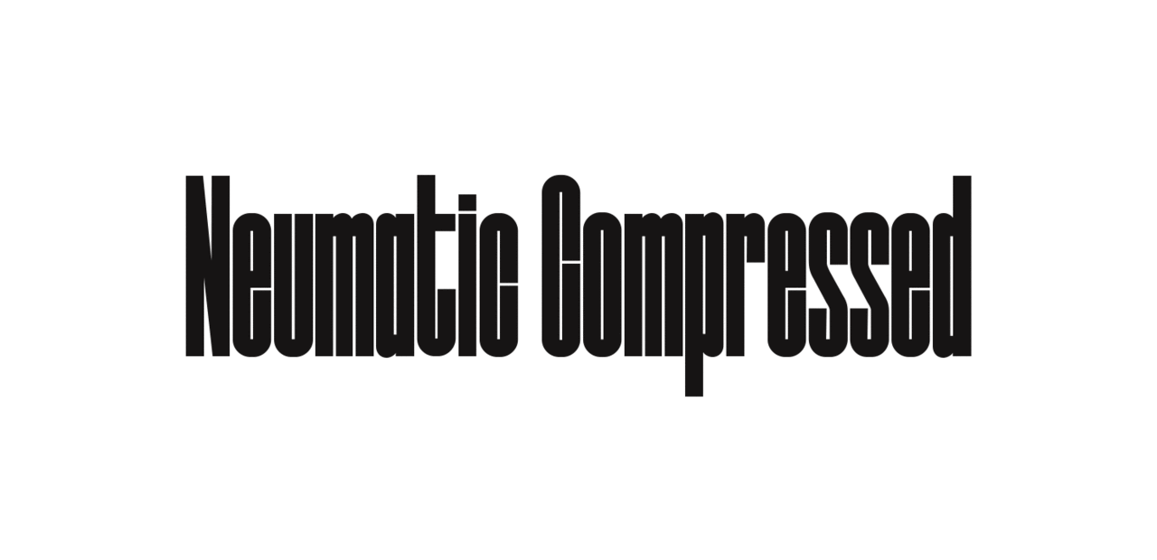 Przykładowa czcionka Neumatic Compressed #1